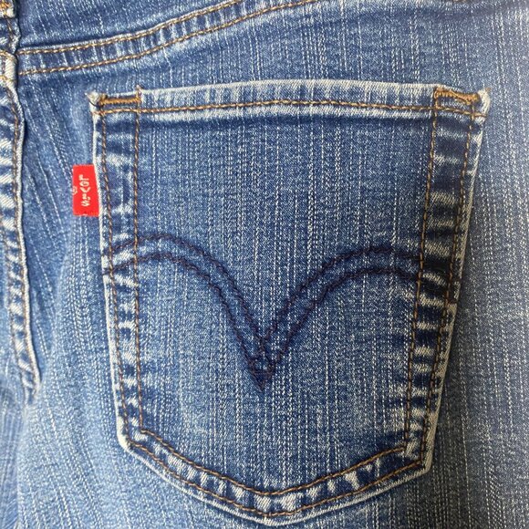 Levis 512 Jeans Womens Size 12P Perfectly Slimming Bootcut Medium Wash Stretch D - Picture 5 of 14